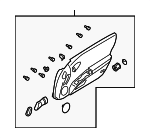 H0901CF42A - Body: Door Trim Panel for Nissan Image