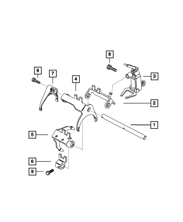 68137420AA - : Third And Fourth Fork for Mopar Image