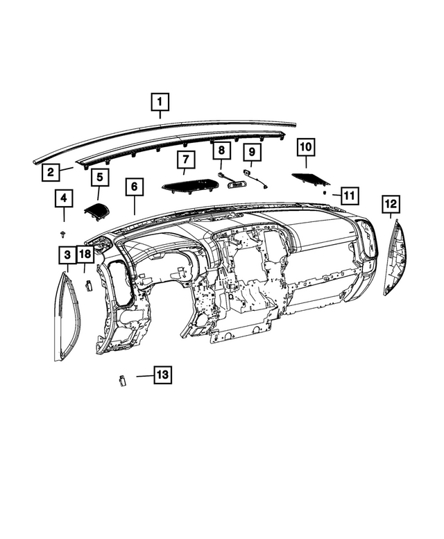 8AK08TX7AA - : Speaker Grille for Mopar Image