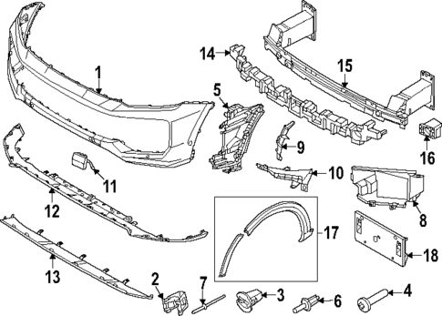 Bumper & Components - Front for 2024 Porsche Cayenne #3