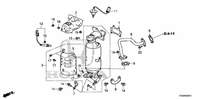 Converter (2) for 2017 Honda Accord #0