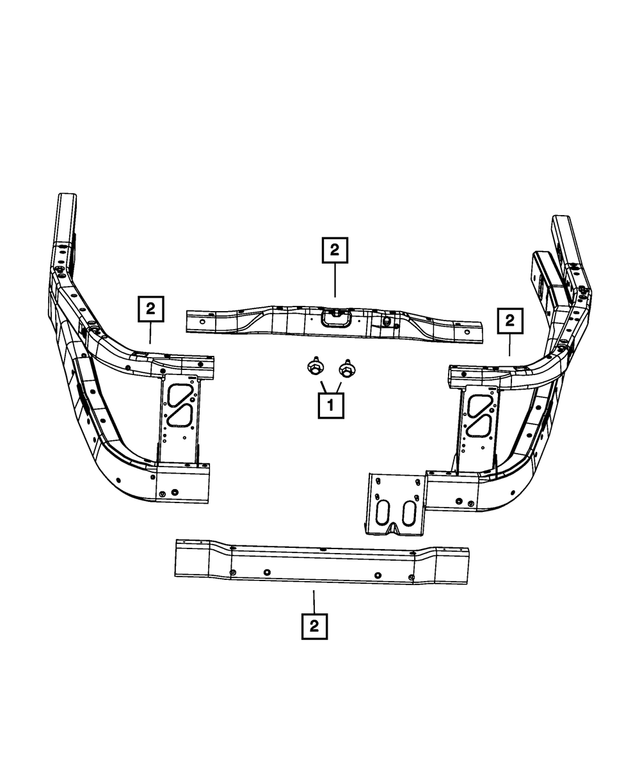 55362295AD - Cooling: Radiator Closure, Lower for Mopar Image