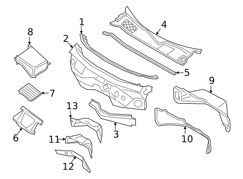 Cowl for 2022 Porsche Cayenne #0