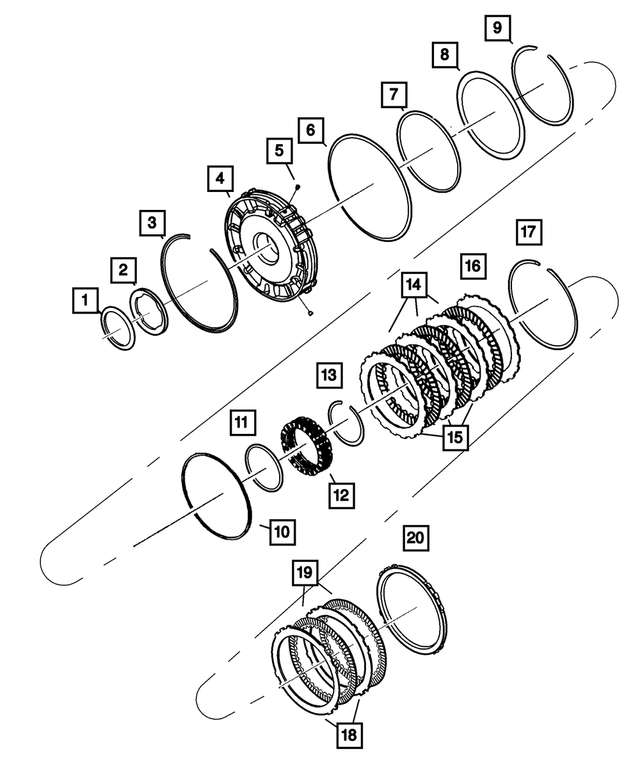 4799498AB - Automatic Transmission Multi-Speed: Transmission 2nd And 4th Clutch Piston Retainer for Mopar Image