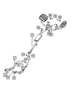 68531102AA - Exhaust: Front Pipe And Converter, Right for Chrysler: 300 | Dodge: Challenger, Charger Image