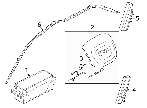 Air Bag Components for 2023 Audi SQ5 Sportback #0