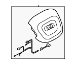 80A880201AC6PS - : Driver Air Bag for Audi: Q5, Q5 PHEV, Q5 Sportback Image