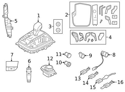 Gear Shift Control for 2021 BMW Z4 #0