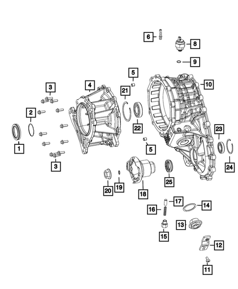 Case and Related Parts for 2025 Jeep Gladiator #1