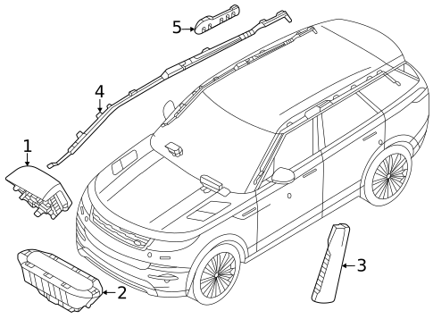 Air Bag System for 2023 Land Rover Range Rover Sport #0