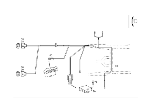 Light Range Adjuster Electric for 2006 Mercedes-Benz S 55 AMG&reg; #0