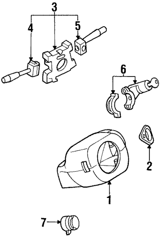484701E410 - : Column Cover for Nissan Image