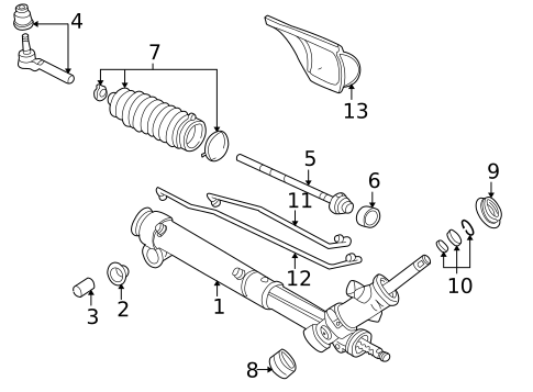 Steering Gear & Linkage for 1999 Pontiac Montana #0