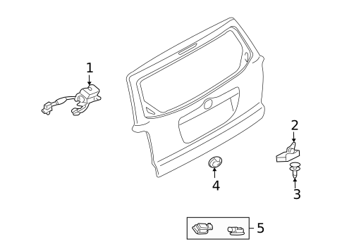 Liftgate for 2009 Mazda Tribute #0