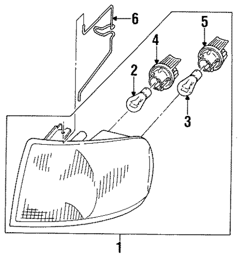 Park & Signal Lamps for 1997 Saab 9000 #0