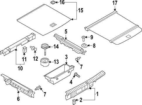 Interior Trim - Rear Body for 2022 Audi e-tron S #0