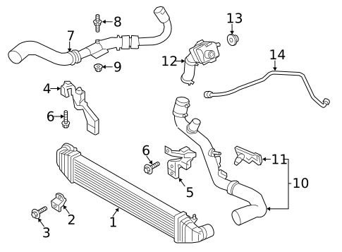 Condenser, Compressor & Lines for 2015 Ford Fiesta #2