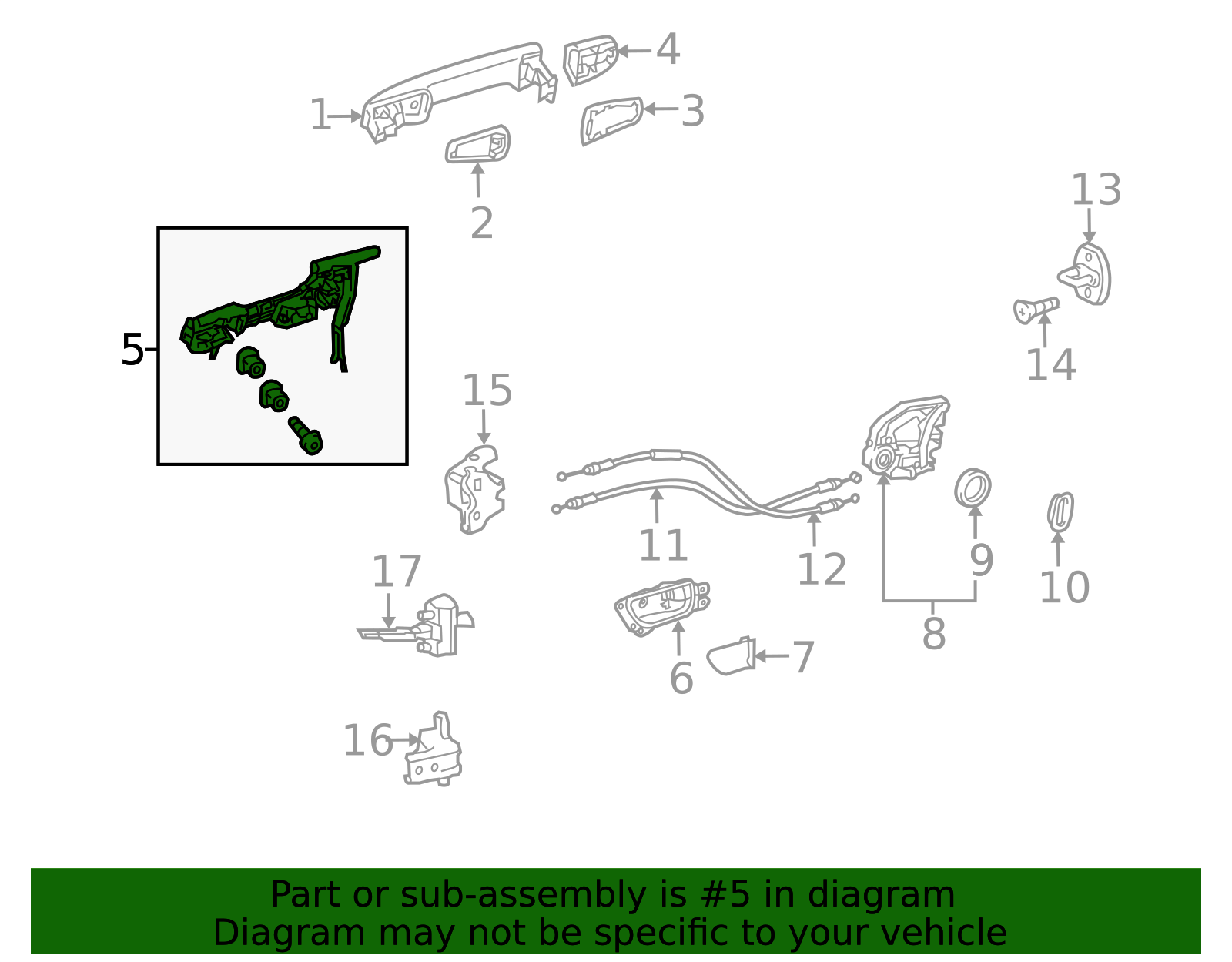 69204-60071 - Handle Base 2010-2023 Lexus GX460 | Longo Lexus Parts