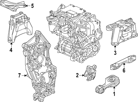 Engine & Trans Mounting for 2025 Honda CR-V #0