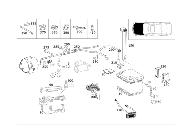 2214404338 - Electrical Equipment and Instruments: Electrical Wiring Harness for Mercedes-Benz Image image