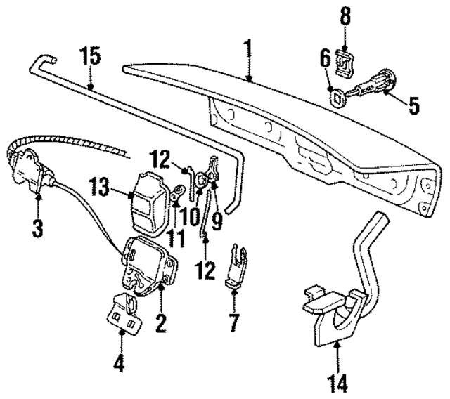 EOSZ66432A48A - Body: Lock Support for Ford: Tempo | Mercury: Cougar, Topaz Image