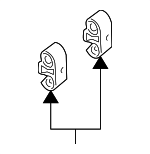 92140517 - Steering: Power Steering Cooler Tube Retainer for GM Image