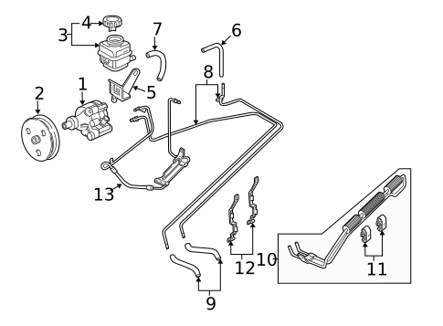 Pump & Hoses for 2005 Pontiac GTO #0