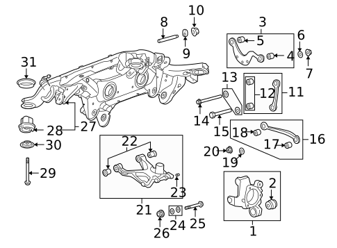 Rear Suspension for 2017 Buick Enclave #0