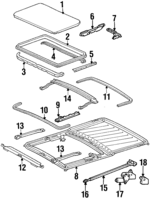 1247800113 - : Drip Rail for Mercedes-Benz Image