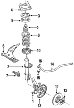 E7GZ3K185A - Suspension: Steering Knuckle for Mercury: Capri, Tracer Image