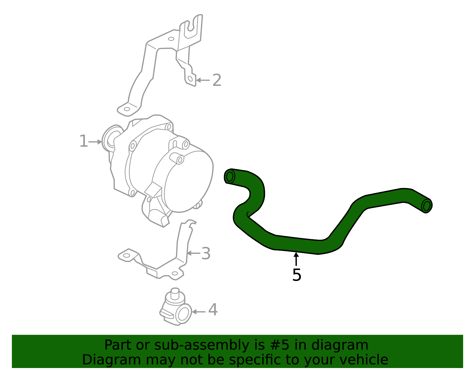 2011-2015 Audi Q7 Engine Coolant Hose 7L8-121-070-AF | OEM Parts Online
