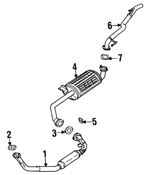 Exhaust Components for 2003 Isuzu Rodeo #0