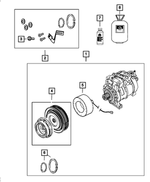68078145AA - Air Conditioners and Heaters: A/c Compressor Clutch Overhaul Kit for Mopar Image