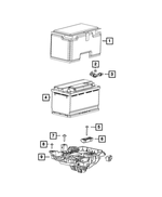 68402456AD - : Battery Tray for Jeep: Cherokee Image