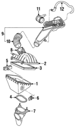 E9SZ9A600C - Engine: Air Cleaner for Ford: Thunderbird | Mercury: Cougar Image