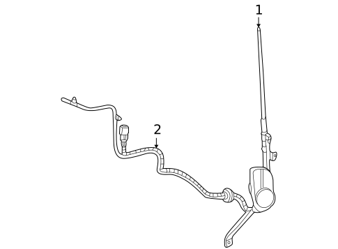 Antenna & Radio for 2005 Ford Explorer #1