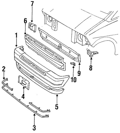 Bumper Assembly for 1987 Ford Aerostar #0