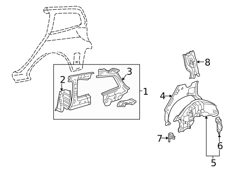 Inner Structure for 2007 Pontiac Vibe #0