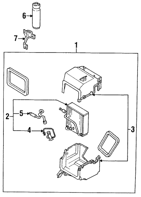 Evaporator Components for 1990 INFINITI Q45 #0