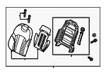 88300B1060PHR - Body: Seat Back Assembly for Hyundai Image
