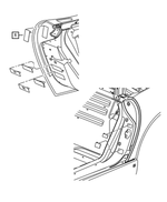 5056245AA - : Tire Pressure Label for Dodge: Caliber, Viper | Jeep: Compass, Grand Cherokee, Patriot, Wrangler Image