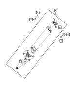 2AMD8402AB - Rear Wheel Drive; Differential and Drive Line: U-joint Kit, Value Line for Mopar Image