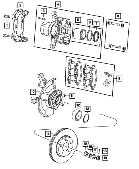 Front Brakes for 2013 Jeep Compass #0
