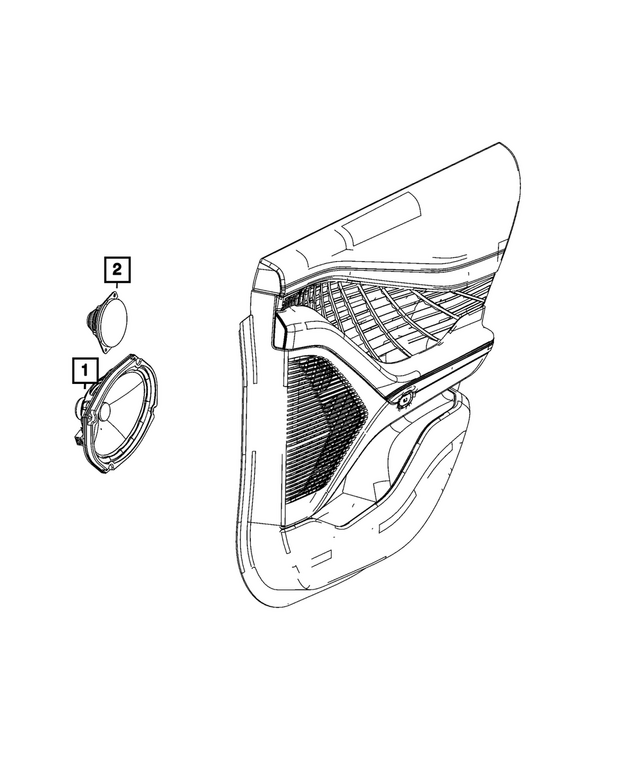 68517688AA - : Speaker, Left Rear for Mopar Image