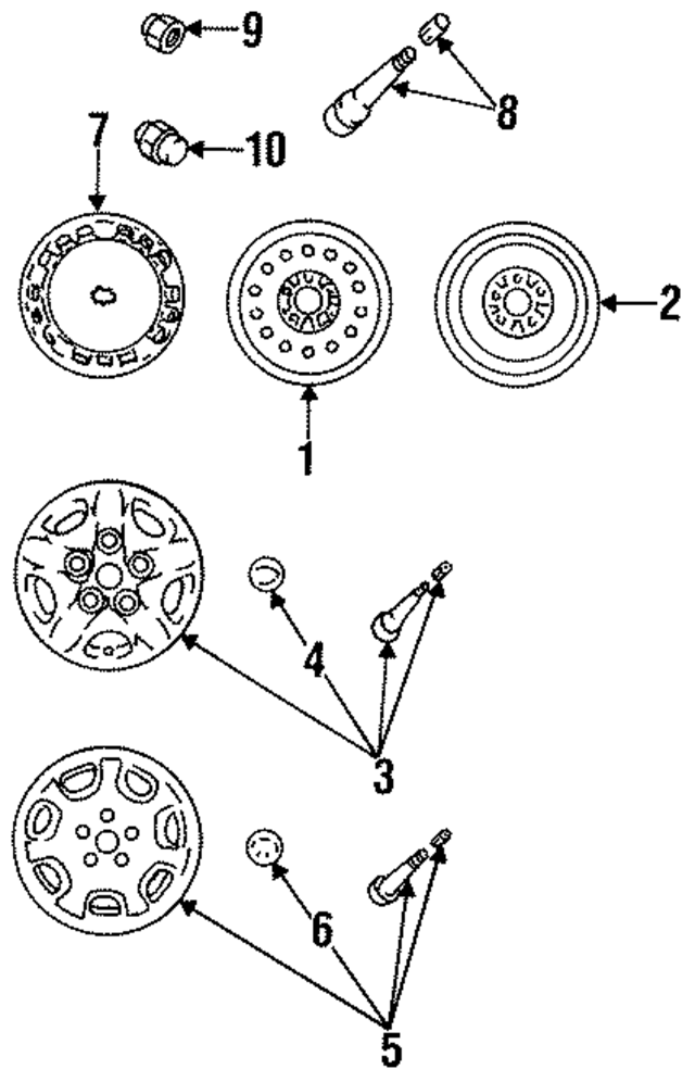 9965C45540 - : Wheel, Steel for Mazda Image