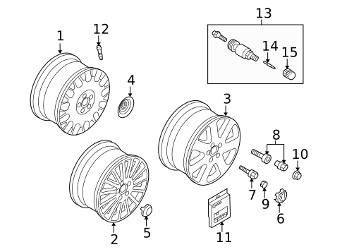 Wheels for 2004 Volkswagen Phaeton #0