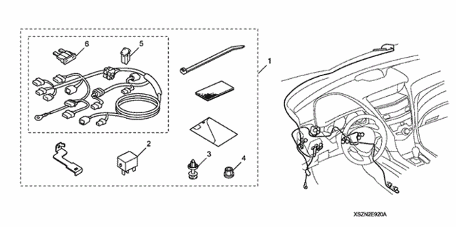 Remote Engine Starter Attachment ('10-'12) for 2011 Acura ZDX #0