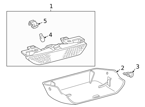 High Mounted Stop Lamp for 2008 Toyota Matrix #0