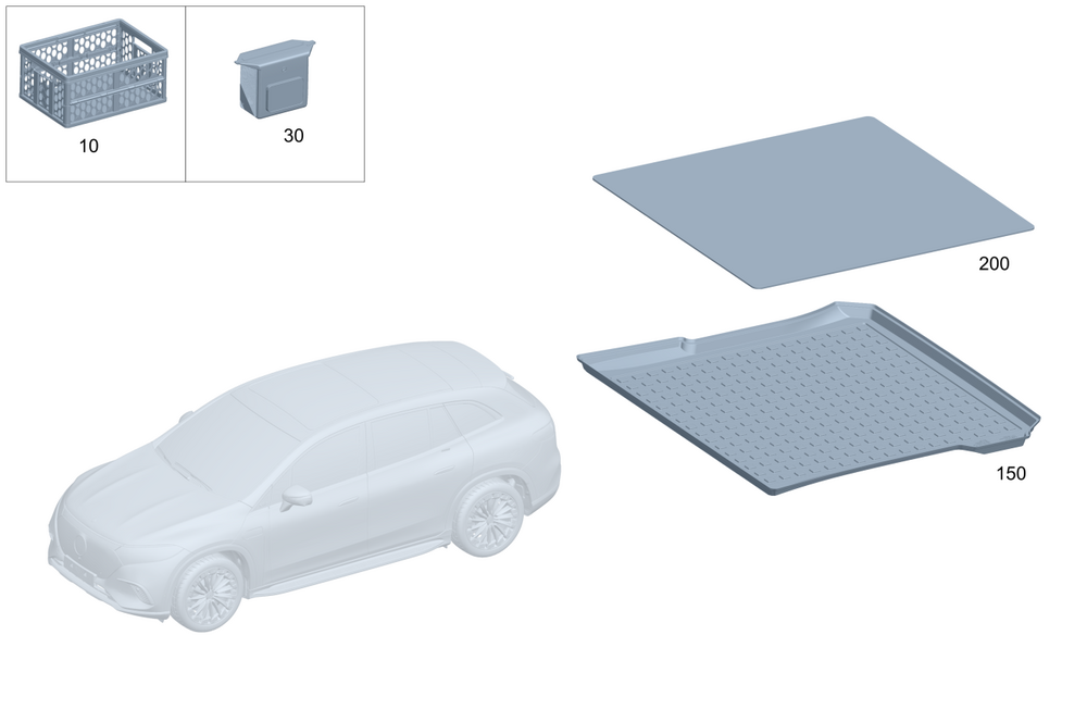 296-814-07-00 - Trunk Tub 2023-2025 Mercedes-Benz | Mercedes-Benz