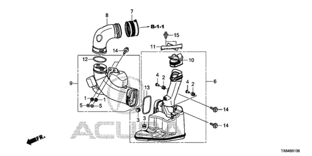 Resonator Chamber (2.4L) (1) for 2014 Acura ILX #0